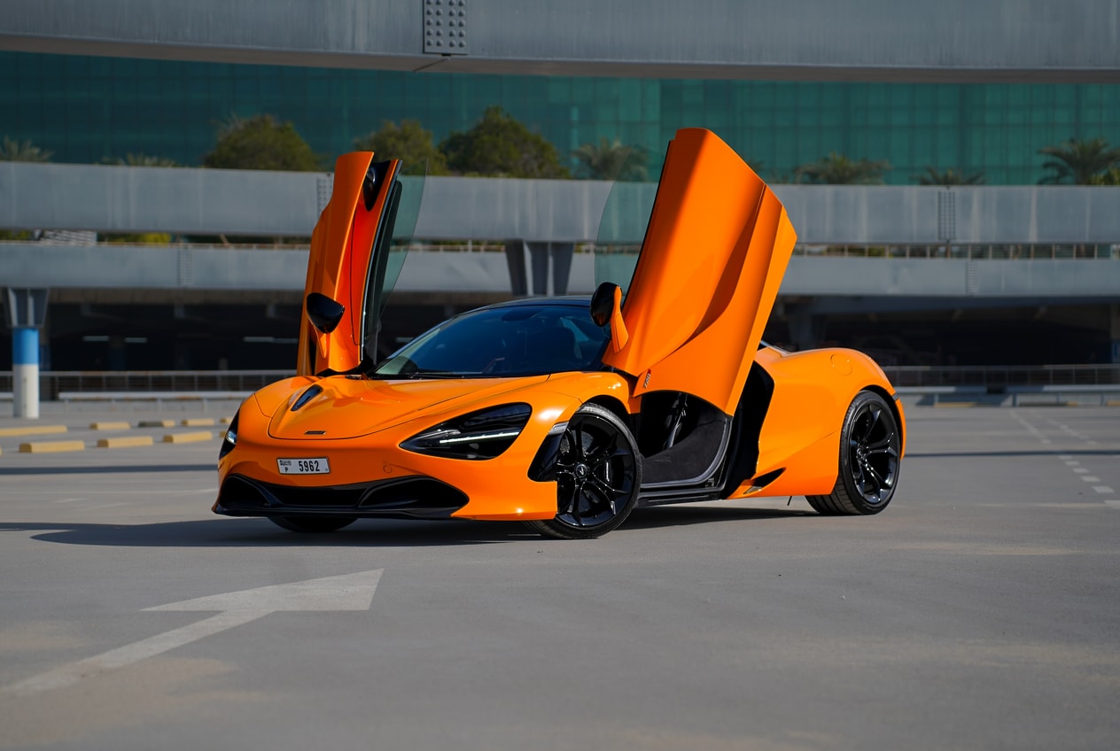 McLaren 720S Spider Orange for rent in Dubai