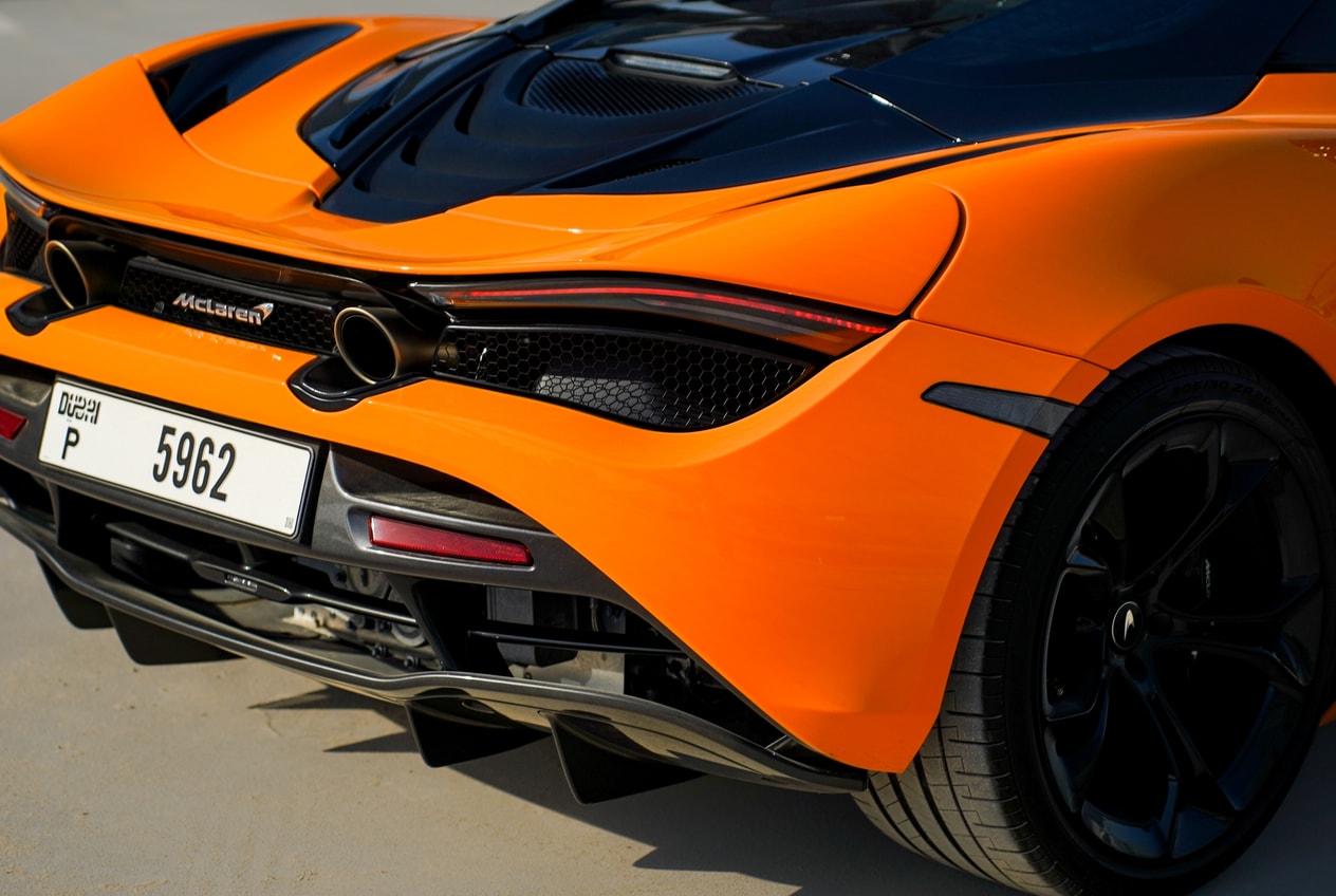 McLaren 720S Spider Orange for rent in Dubai