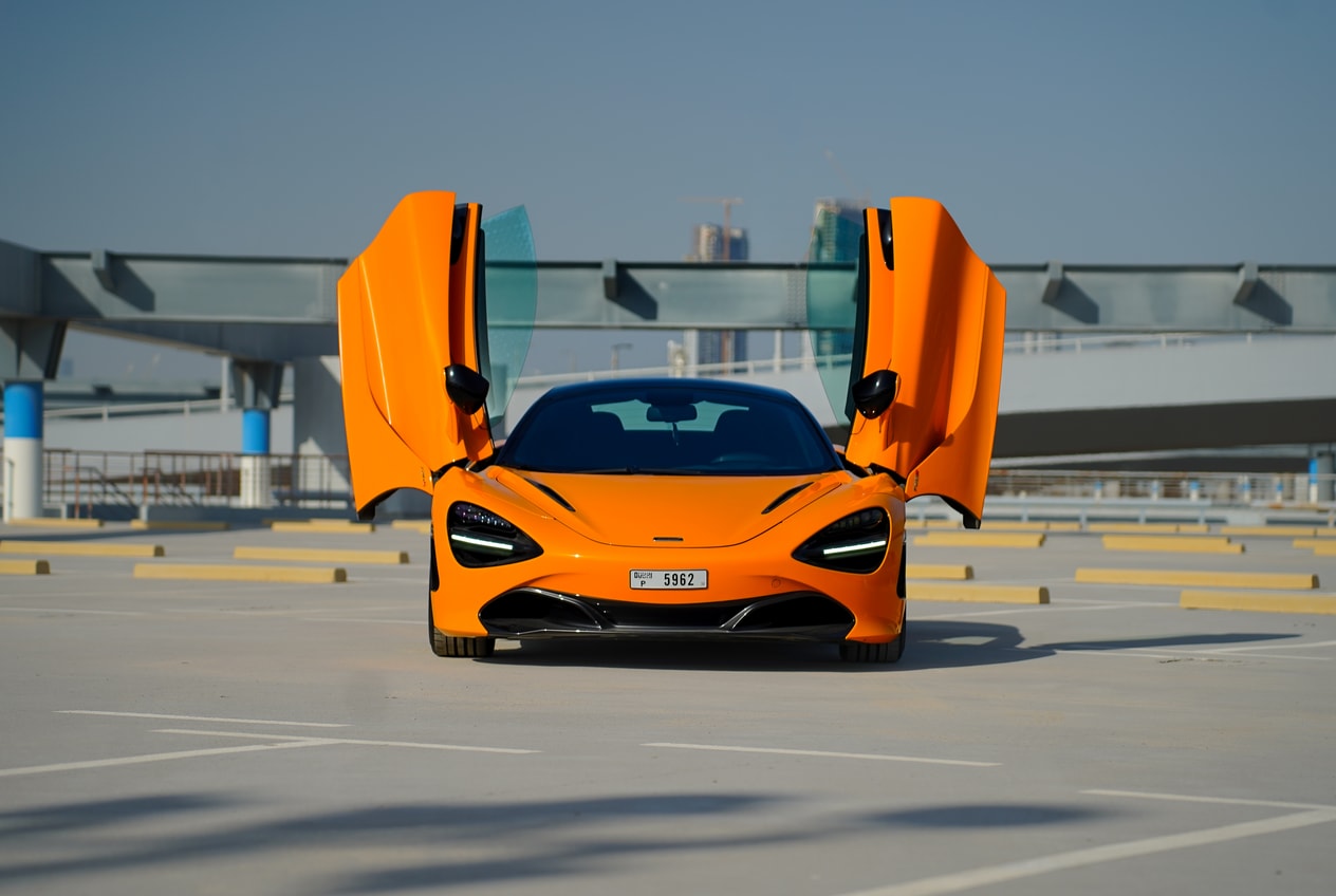 McLaren 720S Spider Orange for rent in Dubai