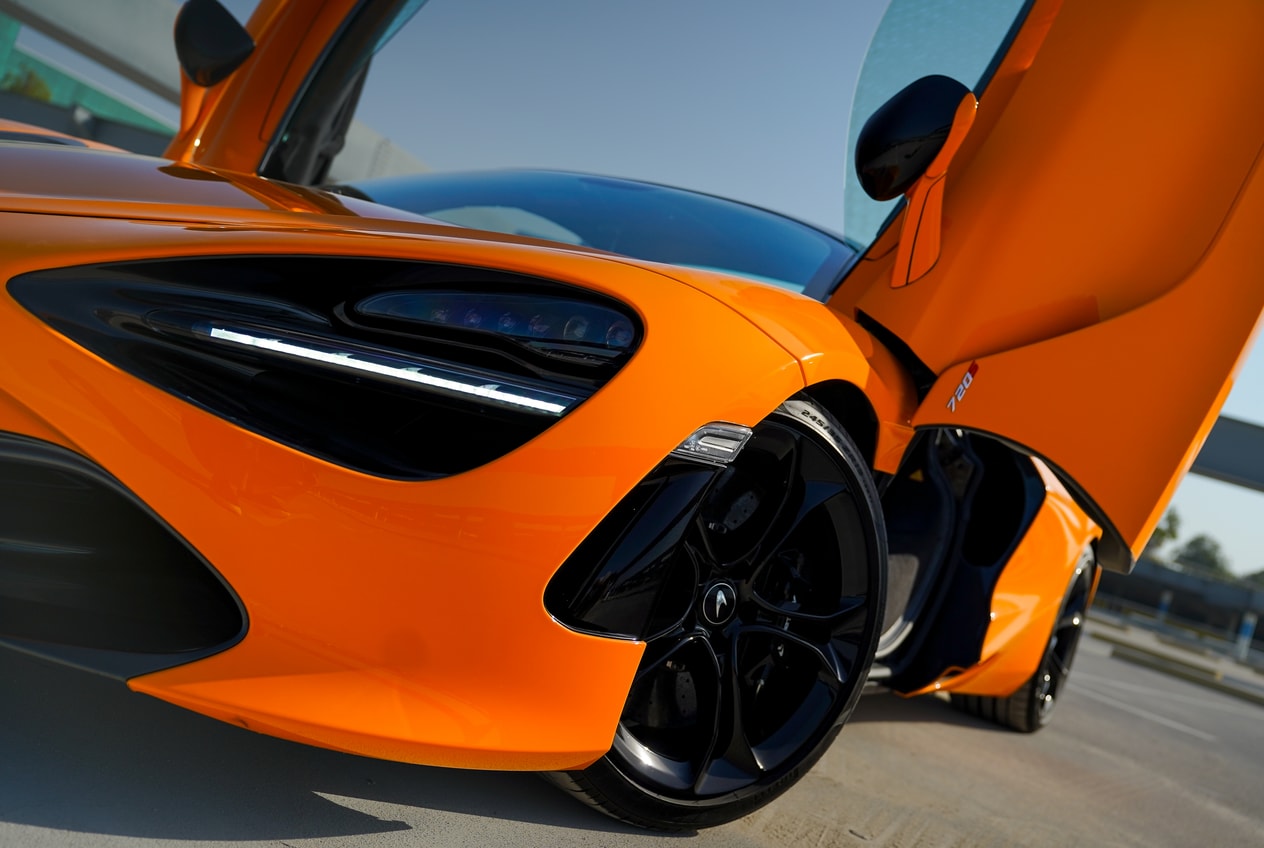 McLaren 720S Spider Orange for rent in Dubai