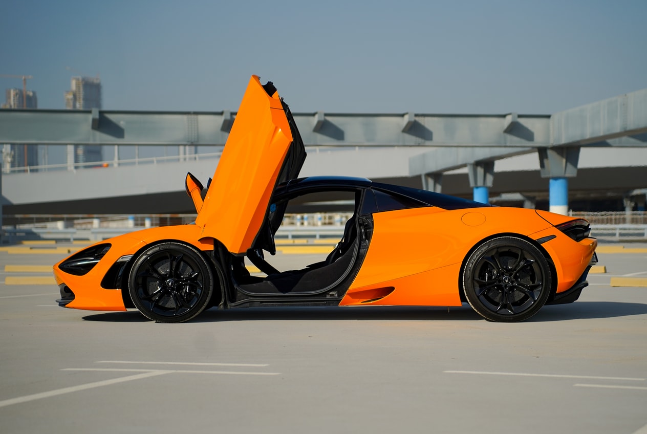 McLaren 720S Spider Orange for rent in Dubai