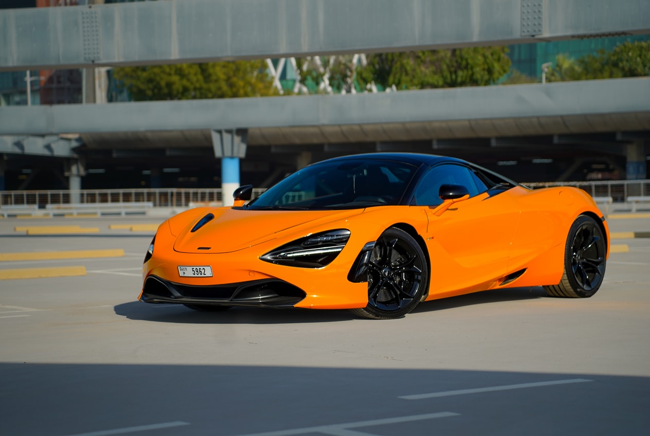 McLaren 720S Spider Orange for rent in Dubai