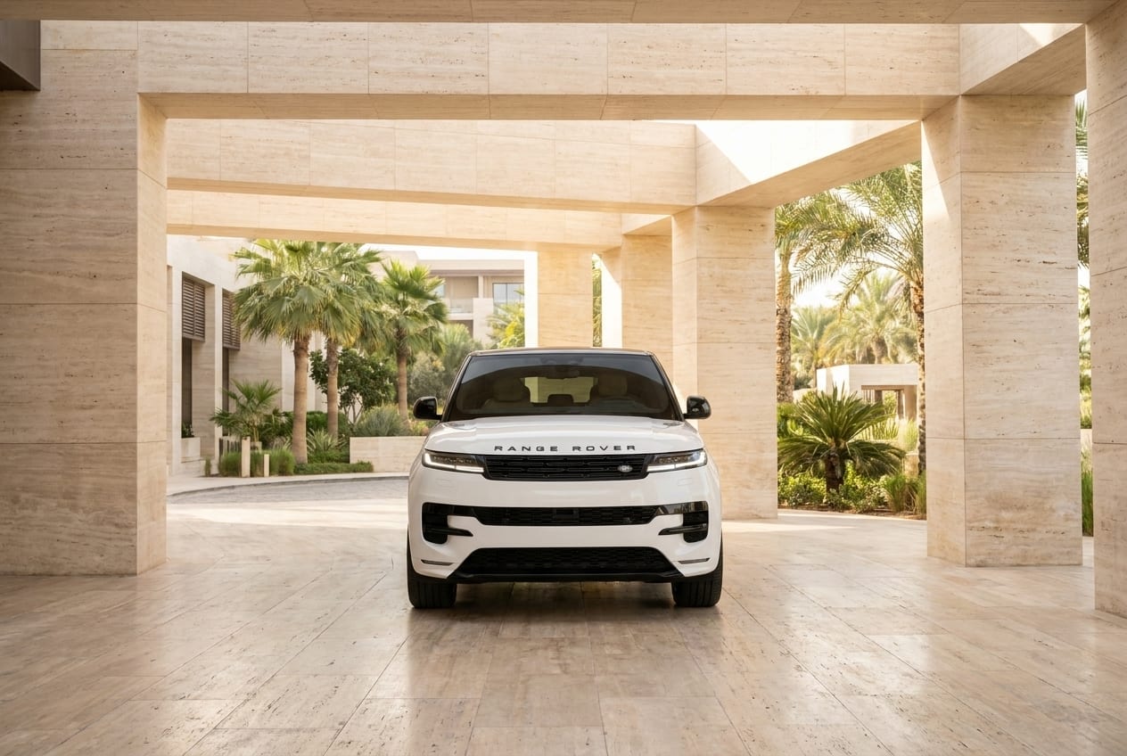 Range Rover Sport Fuji White for rent in Dubai